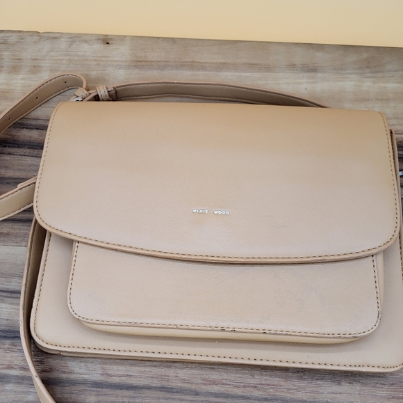 Pixie Mood Tan Crossbody Bag with Adjustable & Detachable Strap - Picture 2 of 7